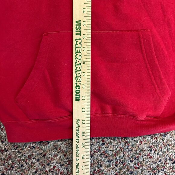 Wisconsin Badgers Campus Heritage Red Embroidered Pullover Hoodie Size M - Picture 13 of 13